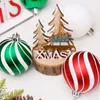 Decoração de festa 30pcs Esferras de árvore de Natal Green Christmas Baubles Pingente de férias Xmas Stocking Stuffer