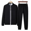 Tute da uomo M-8XL Pantaloni da jogging da uomo oversize Set Primavera Autunno Moda Cardigan Tuta Pantaloni da tuta Tute da due pezzi