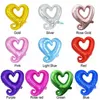 18Inch Party Decoration Love Heart Balloon Aluminium Foil Hearts Formed Valentines Balloons Romantic Wedding Decor Balloon BH7489 TQQ