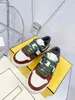 Casual Shoes 2022 top edition of F family four seasons leather women's thick bottom color blocked couple casual shoes highend men's