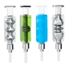 Headshop214 Hookah Glass Pipe Colored Cooling Oil Inside Smoking Pipes 510 Titanium Ceramic Quartz Nail 4 Model Tube Core