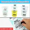 Adhesive Stickers Direct Thermal Label Roll Color / White Round Stickers 1 Rolls Packing Seal Label Sticker 220902