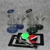 Fumer des conduites d'eau Narguilés Bong en verre Recycler Plates-formes pétrolières Dab Bongs à eau avec 14mm Quartz Banger Bowl dabber Tool