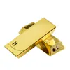 Сигаретные аксессуары золотой батончик формы Etal Ligher Fashion New Butane Gas Lighters321o