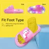 Slipper Kids Slippers Cartoon Kids Unicorn светодиодные тапочки детские сандалии для ванной комнаты детские туфли для девочек -мальчиков зажигают обувь малыш 220902