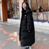 Womens Down Parkas Womens Long Hooded Puffer Jacket Parka Ultra Lightweight Quilted Thin Warm Puffy Isolated Winter Coat Spring Autumn Winter 220902