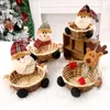Decoraciones de envoltura de regalos de Navidad Cestas de dulces Eve Castera de manzana Vestido para niños Regalos