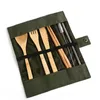 Utomhus b￤rbar reseknivgaffel Spoon Chopsticks Set Creative Folding Set LK268