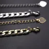 Anhänger Halsketten Mode Gold Kubanische Link Kette Choker Halskette Liebe Herz Punk Silber Farbe Zirkonia Kragen Für Frauen Schmuck geschenk