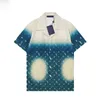 22SS Luxury Designer Shirts Mens Fashion Geometric print bowling shirt Hawaii Floral Casual Shirts Men Slim Fit Short Sleeve Variety