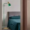 Stehlampen Moderne nordische einfache grüne Eisen-LED-E27-Lampe für Foyer-Schlafzimmer-Studien-Leselicht 150 cm 1801