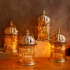 Outros suprimentos de festa do evento 1pc Shiny Metal Ramadan Decorações de casa Lâmpadas com música cantar para Eid Mubarak Presentes Muçulmanos Islâmicos Candlestick Light 220901