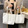 Evening Bags Simple Trend Vintage Women's Large Capacity Shoulder Casual Soft Fashion Outdoor Travel Elegant Handbag French Totes