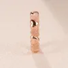 Rose Gold Matte Brilliance Heart Band Anneaux Hommes Femmes Cadeau De Mariage Bijoux Pour pandora 925 Argent fiançailles Amour Anneaux avec Boîte D'origine