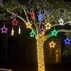 Strings 30CM Christmas Star LED String Light Fairy Hanging For Wedding Villa Party Backyard Club