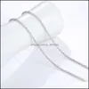 Ketten Klassische Grundkette 100% Echt 925 Sterling Silber Hummerverschluss Halskette Fit für Anhänger Frauen Männer Feiner Schmuck 576 T2 Yydhhome Dhuvx