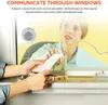 Walkie Talkie Dual-Way Window Glass Counter Intercom interphone Fit för Office Back Store högtalarsystem