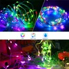Aplicativo inteligente Corda de LED 10M 100LED RGB Cordas coloridas de luz de fada Enfeites de árvore de Natal para casa Decoração de ano novo Guirlanda de LED