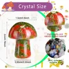 Outras artes e of￭cios decora￧￣o de cogumelos Cristais de cura para c￡lculos scpture quartzo natural medita￧￣o de pedra preciosa Mini cogumelos bdesybag amneo