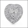 Chiusure Ganci Romantico Strass Catenacci Chunk Cuore 18 Mm Bottone a pressione Zircone Charms Bk Per Scatta Risultati Dei Gioielli Fai Da Te S Dhseller2010 Dhaw5