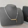 New Luxury Fashion Necklace Designer Jewelry party ciondolo con diamanti Collane in oro rosa per regalo di fascino per gioielli da donna