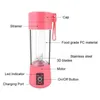 Fruit Vegetable Tools Portable USB Electric Juicer Handheld Maker Blender Rechargeable Mini Juice Making Cup With Charging Cable FY3700 SS1107