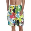 M￤ns shorts toucans m￤n strandficka tropiska blad baddr￤kt med mesh foder m￤n simning stammar surfing boardshorts