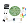 Câbles d'ordinateur CD4017, commande vocale colorée, Kit d'éclairage LED rotatif, fabrication électronique, pièces de rechange, bricolage, laboratoire pour étudiants