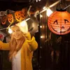 Andra evenemangsfestleveranser 10 tum pumpa lykta papper halloween lyktor tecknad bat lykta halloween fest dekor rolig leksaker födelsedagsfest dekor 220901