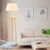 Lâmpadas de piso estilo nórdico moderno moda simples sala criativa sala lamp linen tripé