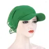 Breite Krempe Hüte Frauen Panama Hut Turban Strand Hijab Caps Solide Wrap Kopf Sonne Sommer Damen Indien Turbante Mujer