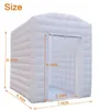 Jogos ao ar livre New White Inflatable Hot Yoga Dome Tent for Home Yoga