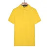 Commercio all'ingrosso 2047 Estate Nuove Polo Camicie Maniche corte da uomo europee e americane Casual Colorblock Cotone T-shirt ricamate di grandi dimensioni S-2XL