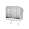 Soap Dishes Dustproof DrainSoap Holder Shower Shelf Bath Box Vertical Suction Cup Laundry Dish Storage Tray Bathroom Supplies