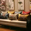 Housse d'oreiller brodée de Style chinois classique, étui de taille à fleurs circulaires de haute qualité, décoration de fête à domicile