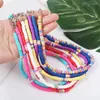 Choker Bohemian Soft Ceramic Halsketten DIY handgemachte runde Scheibenhalskette Frauen Kragen Schmuck Geschenke Zubehör