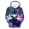 Herrtröjor 2022 Fashion Mob Psycho 100 3D Print hoodie pojkar flickor avslappnad tröja fall anime harajuku bekväm hiphop pullover