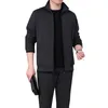 Survêtements pour hommes vêtements de sport pour hommes pur coton d'âge moyen et personnes âgées printemps automne Style Cardigan manteau père grand