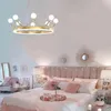 Подвесные лампы дизайнерская люстра комната спальня фойе творческая индивидуальность корона современный роскошный светодиодный потолок