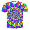 T-shirts pour hommes vertigo hypnotique 3D tee-shirt t-shirts imprimés en été masculin
