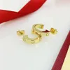 High Polished stud Fashion Jewelry Party Charm Designer Earrings Hip Hop Gold Earrings for Women Engagement Wedding Hoop Wholesale birthday Christmas gifts
