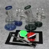 Nargile Cam Su Bongs Sigara Borular Bubbler Recycler Yağ Teçhizatları 14mm eklem ile iki stil dab bong