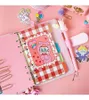 Блокноты Sharkbang A6 PU кожа Loak Leak Leaf Planner Set Spiral Notebbook Binder Journal Agenda Bullet Kids Girls День рождения подарок 220902