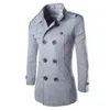 Мужские костюмы Blazers двухбортная шерстяная куртка мужская стильная длинные рукава зимние стойки для воротника L220902
