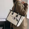 Frauen geneigte Umhängetaschen Mode Casual Womens Bag große Handtasche Totes Hochkapazität Premium Leder Canvas Girl Mobiltelefon Tasche Schwarz 5525