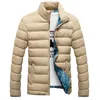 남자 다운 다운 2022 패션 겨울 남자 재킷 스탠드 칼라 남성 파카 남성 단단한 두꺼운 재킷과 코트 남자 파카스 m-6xl
