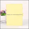 Notepads A6 Pu Leather Empty Notebook Binder Aron Color 19X13Cm Refillable 6 Ring Filler Paper Magnetic Buckle Closure Custom Diy 99 Dhgcn