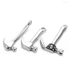 Charms 316L Stainless Steel Hammer Large Rope Connector For Bracelet Jewelry Making DIY Hooks Accessory Men's Necklace Clasps