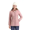 Womens Down Parka SANTELON Women Soild Mid-Length Long Warm Parka Cappotto con cappuccio Donna Inverno Ultralight Imbottito Cotone Slim Sport Outwear Abbigliamento 220902