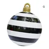 Party Decoration 60cm Outdoor Christmas PVC Inflatable Decorated Ball With Inflating Pump In Diameter Garden Yard Lawn Decor